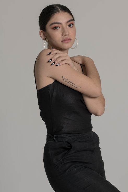 MICHAEL Cowl Neck Linen Cami